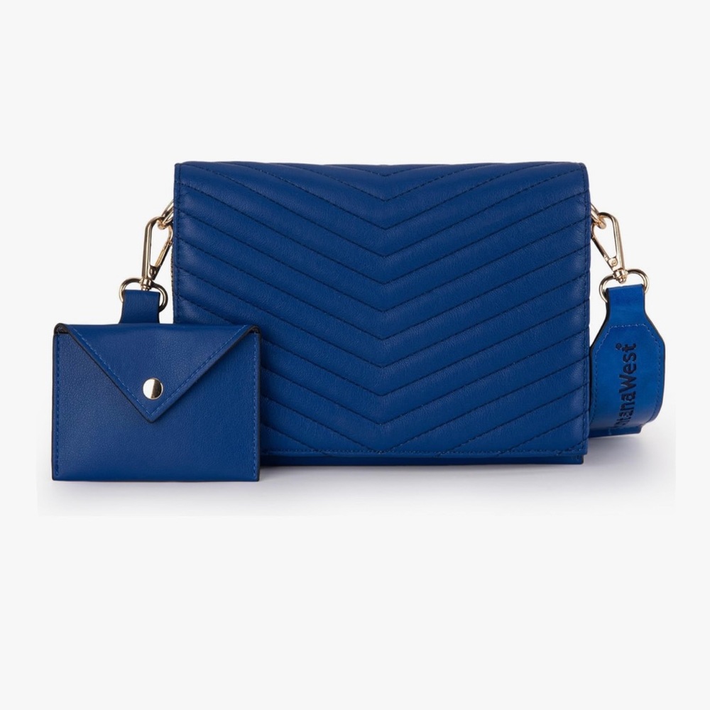 Montana West- Beautiful Blue Crossbody Bag with Cardholder